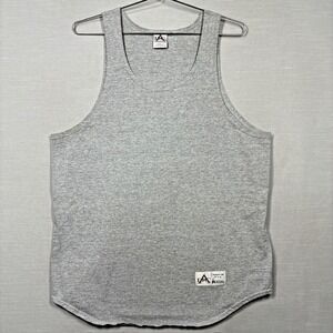Vintage Russell Denver Athletic Club Tank Men L Gray USA‎ Worn Holes Stained